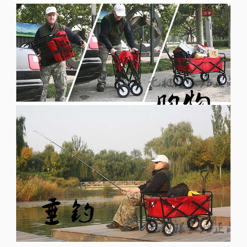 Beach Cart Foldable Cloth Wagon