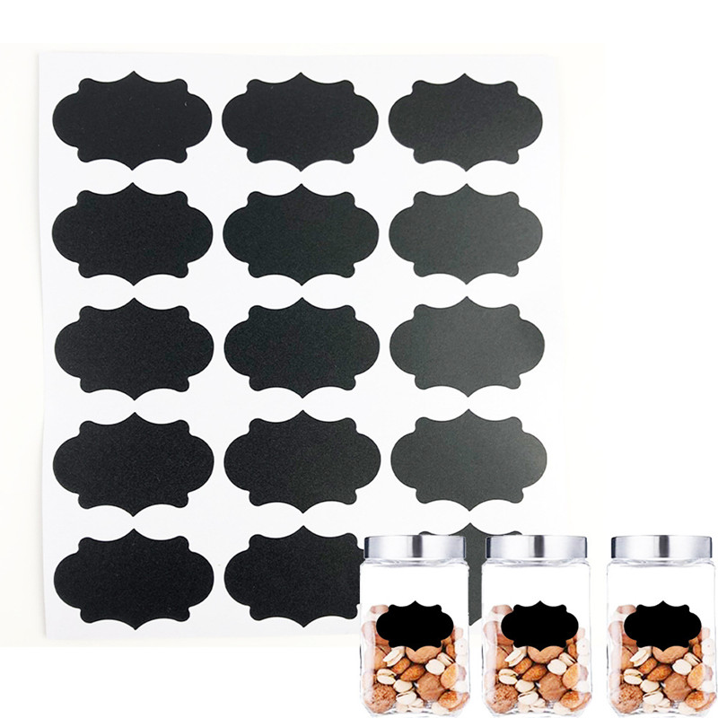 Chalkboard Stickers Jar Label Organizer (90pcs)