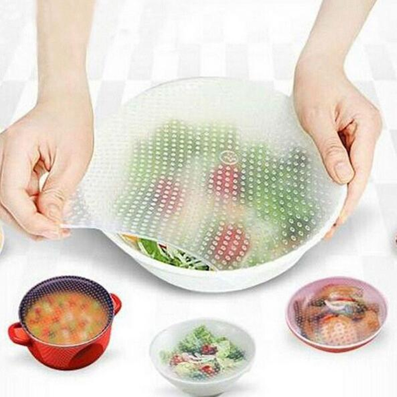 Silicone Bowl Covers Reusable Lid 4pcs