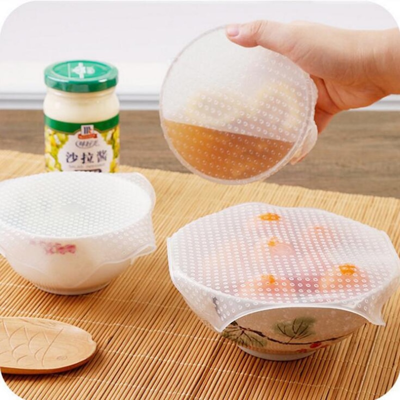 Silicone Bowl Covers Reusable Lid 4pcs