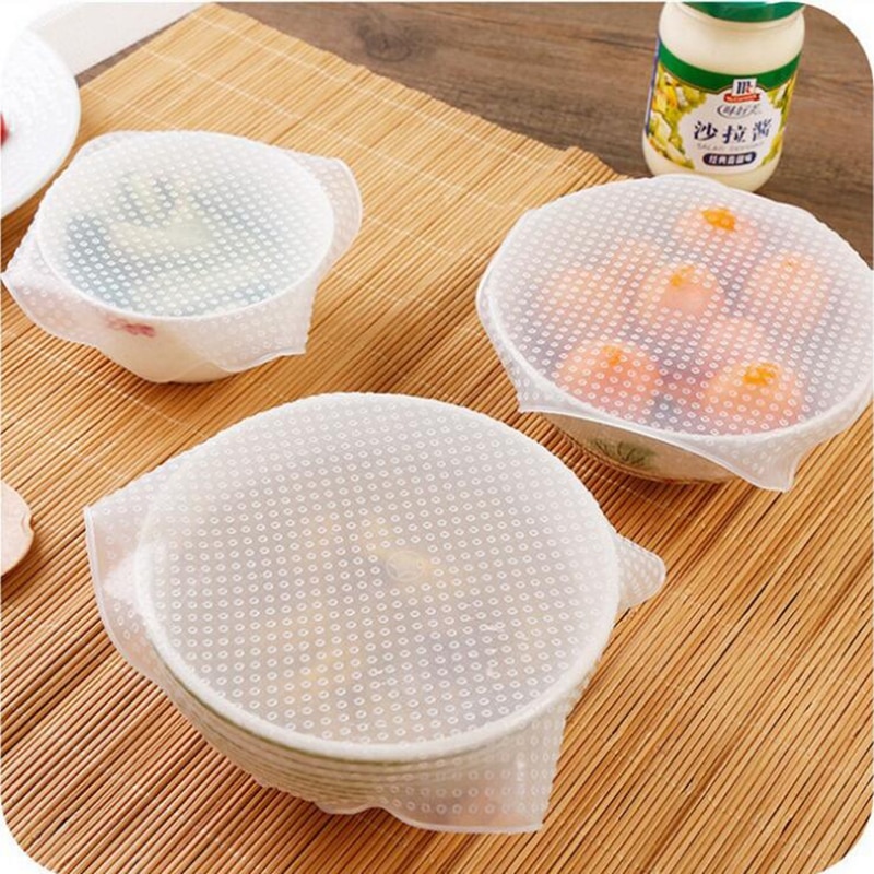 Silicone Bowl Covers Reusable Lid 4pcs