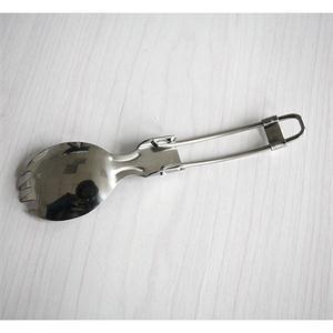 Metal Spork Foldable Camping Utensil