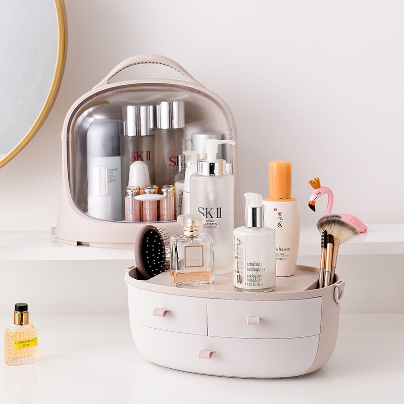 Makeup Vanity Case Dustproof Cosmetic Box