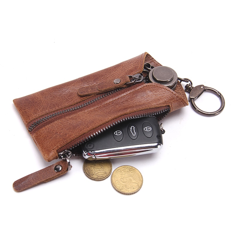 Keyholder Wallet Leather Keychain