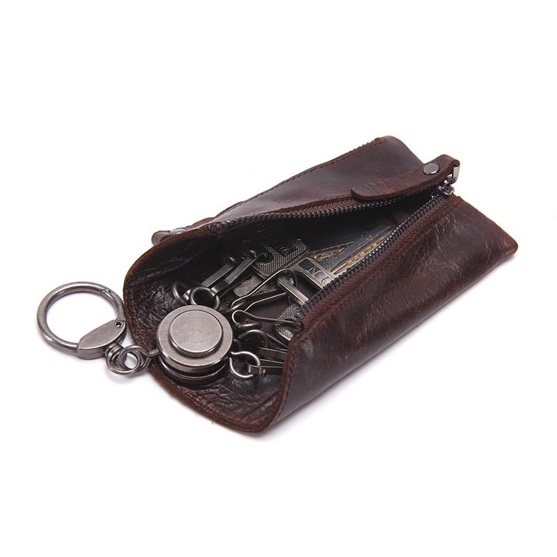 Keyholder Wallet Leather Keychain