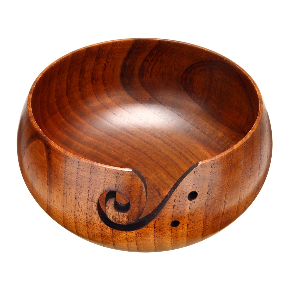 Yarn Holder Wooden Bowl