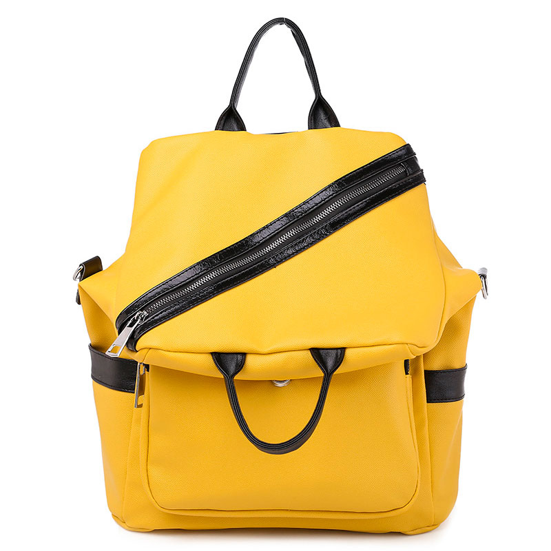 Ladies Leather Backpack Reversible Bag