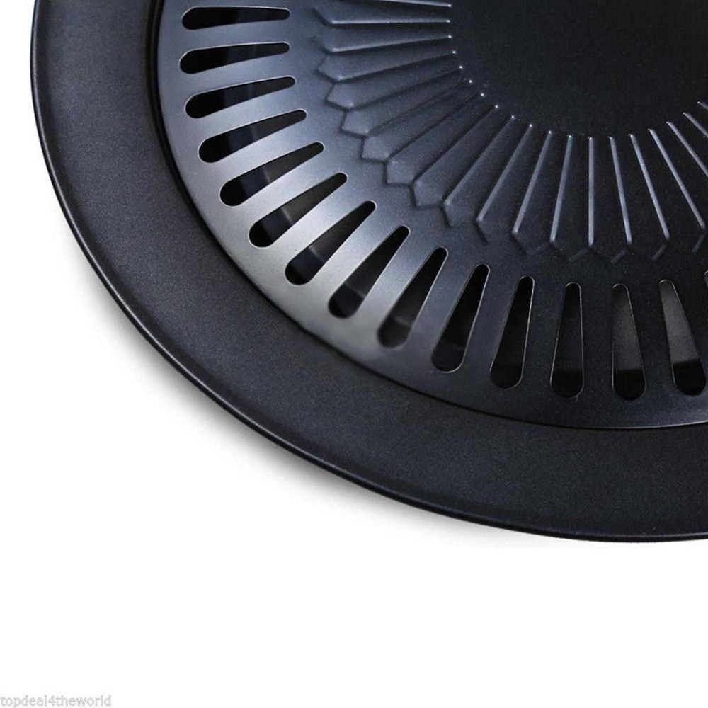 BBQ Grill Plate Round Iron Tray