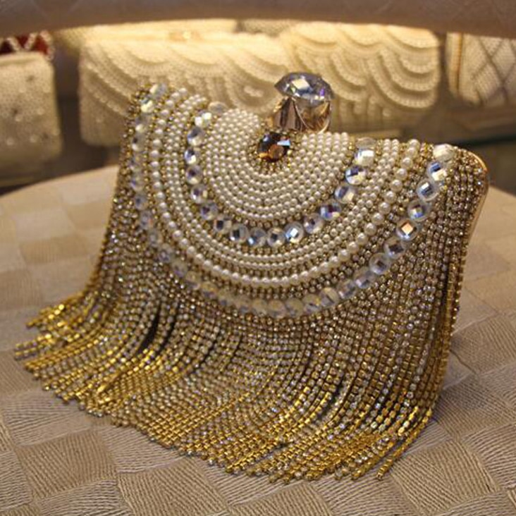 Evening Clutch Bag Beaded Purse