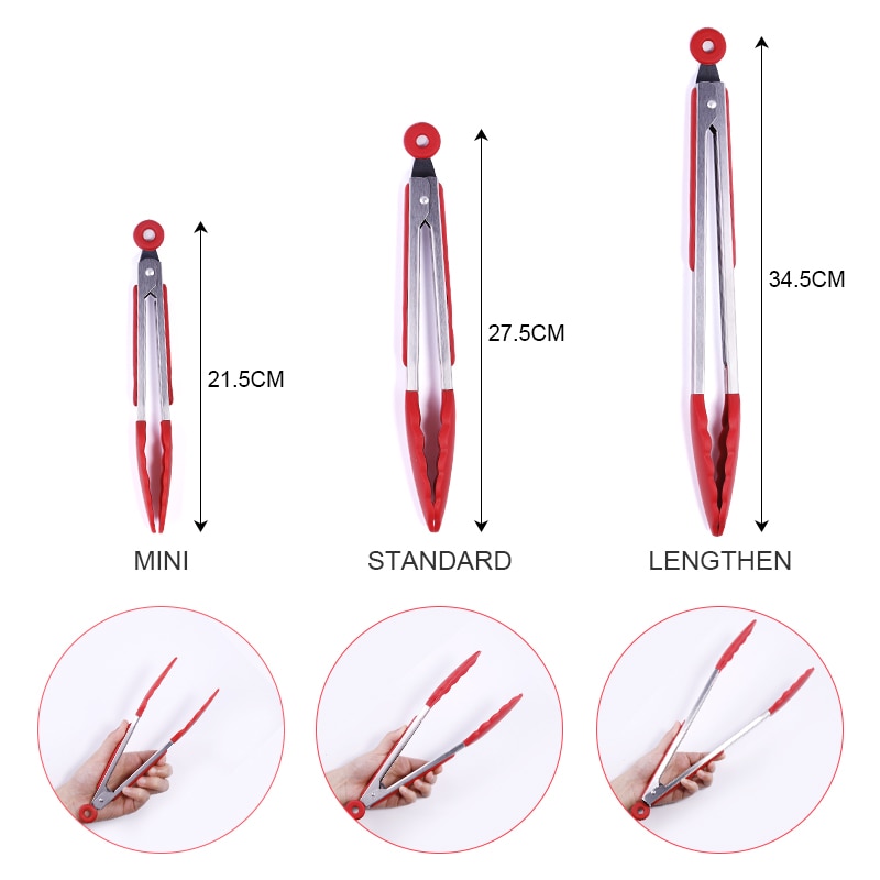 Silicone Tongs Non-slip Food Tong