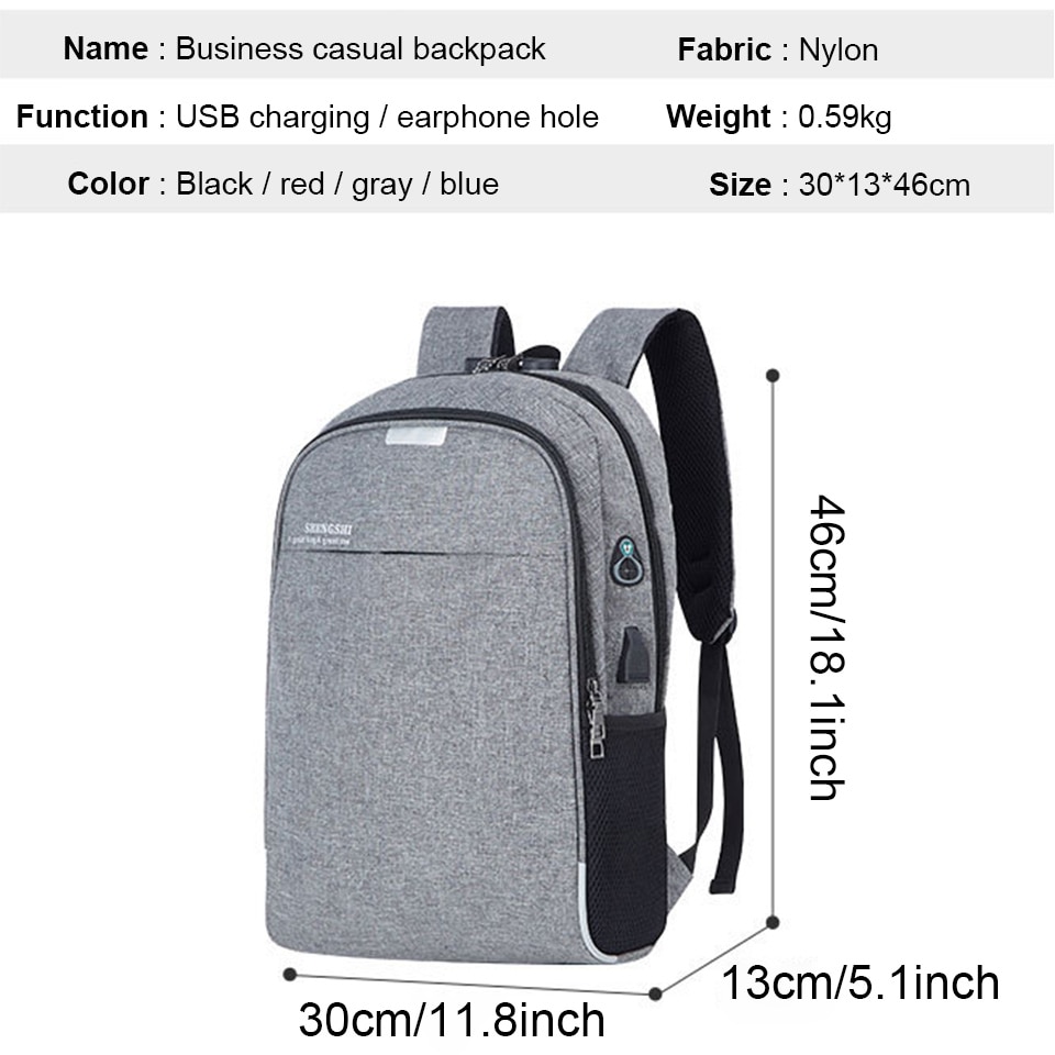 USB Backpack Anti-Theft Waterproof