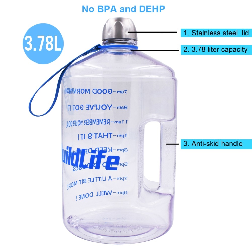 Gallon Water Bottle Sports Bottle