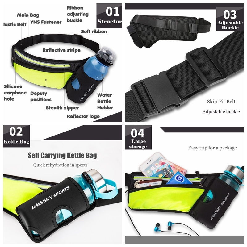 Bottle Bag Sports Waist Belt Bag