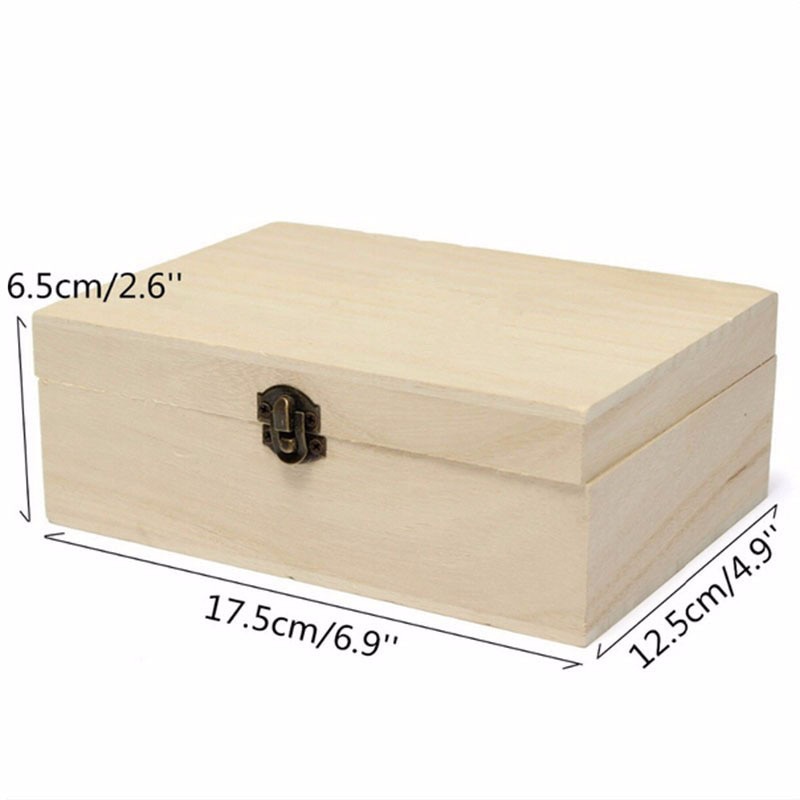 Small Wooden Box Multipurpose Organizer