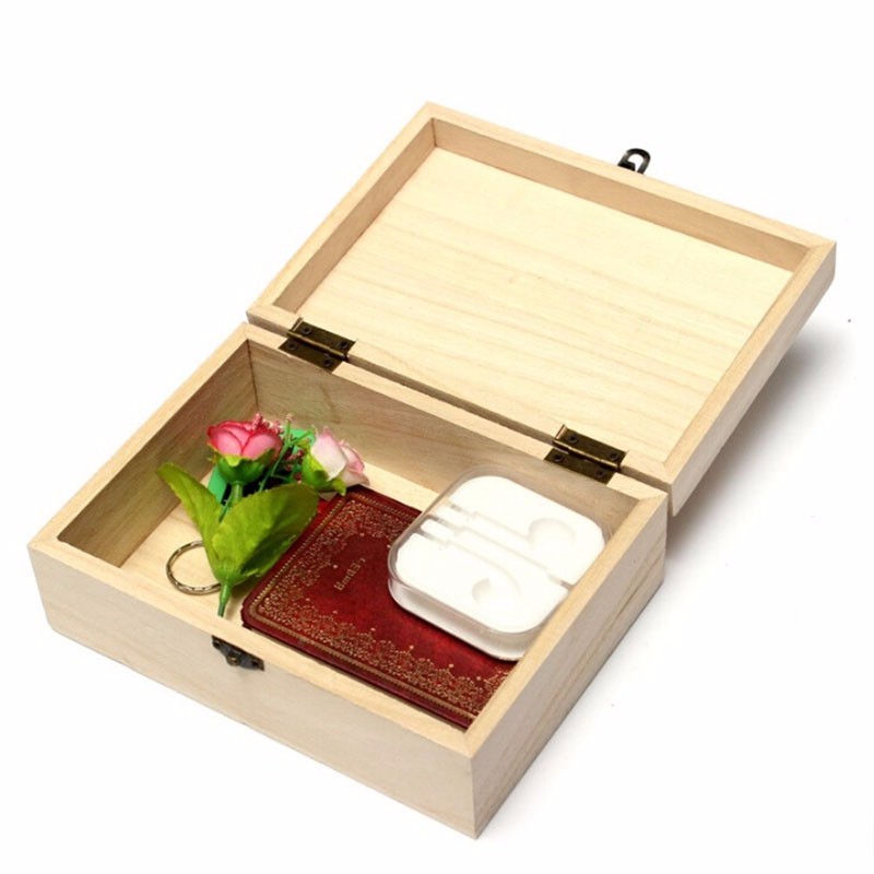 Small Wooden Box Multipurpose Organizer