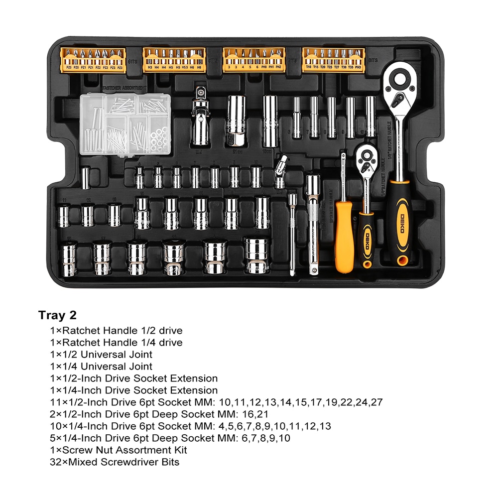 Rolling Tool Box 255PC Set