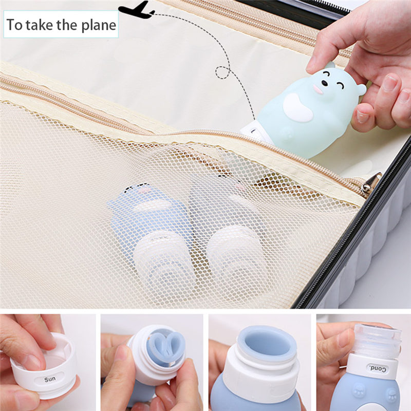 Silicone Travel Bottles Squeezable Bottle