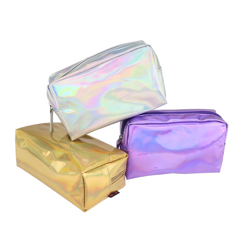 Cosmetic Pouch Iridescent Makeup Bag