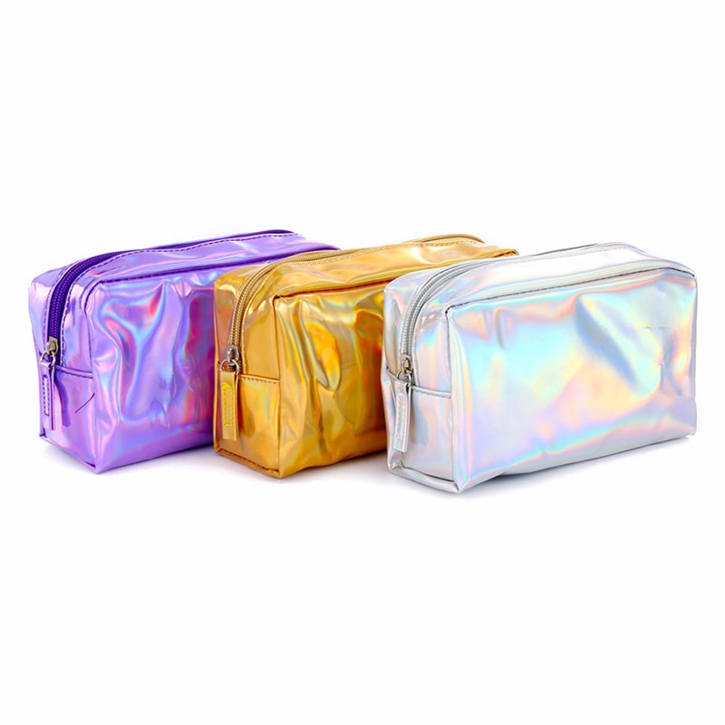 Cosmetic Pouch Iridescent Makeup Bag