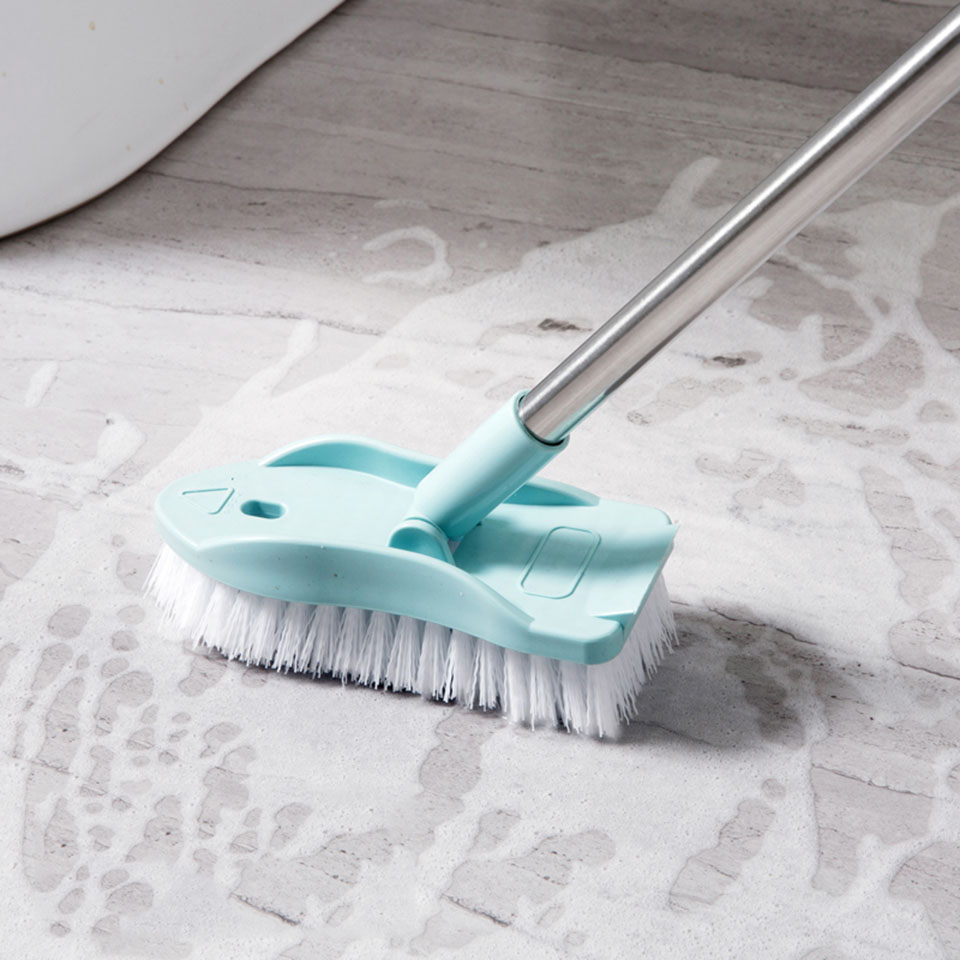 Bathroom Tile Cleaner Long Handle Brush