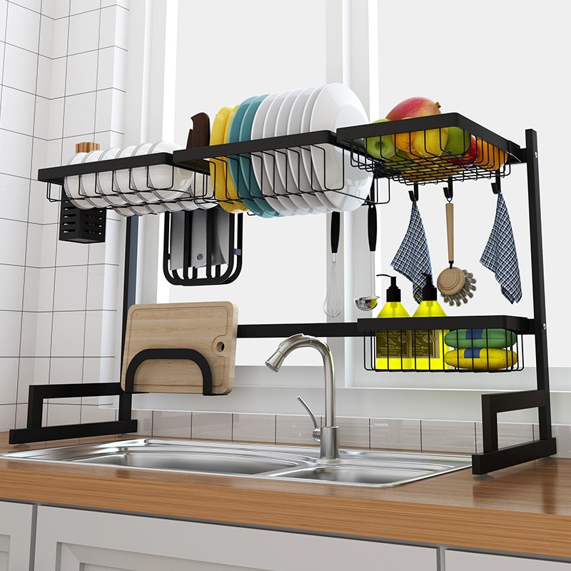 Stainless Steel Dish Rack Kitchen Organizer