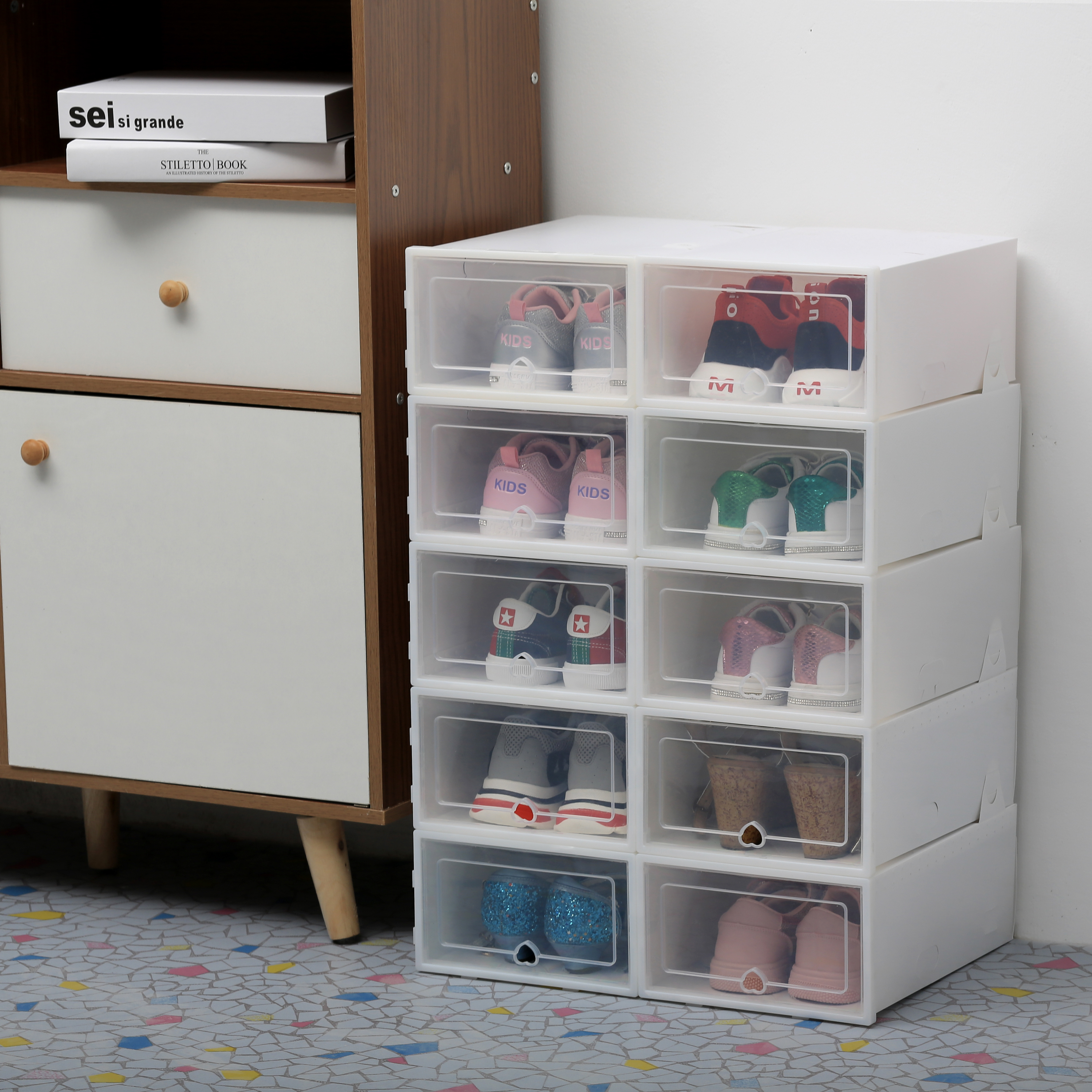 Stackable Drawers Transparent Box Case (6pcs)