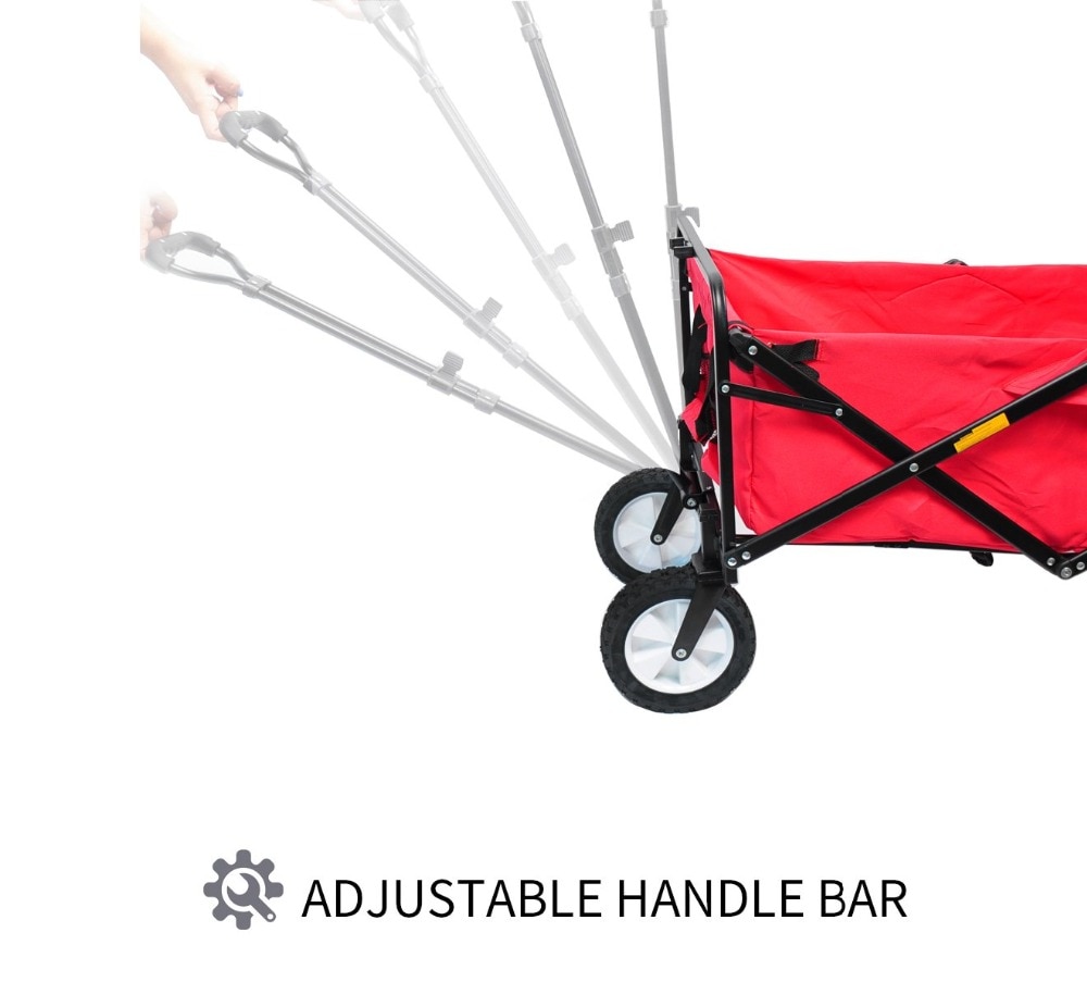 Folding Wagon Outdoor Utility Trolley