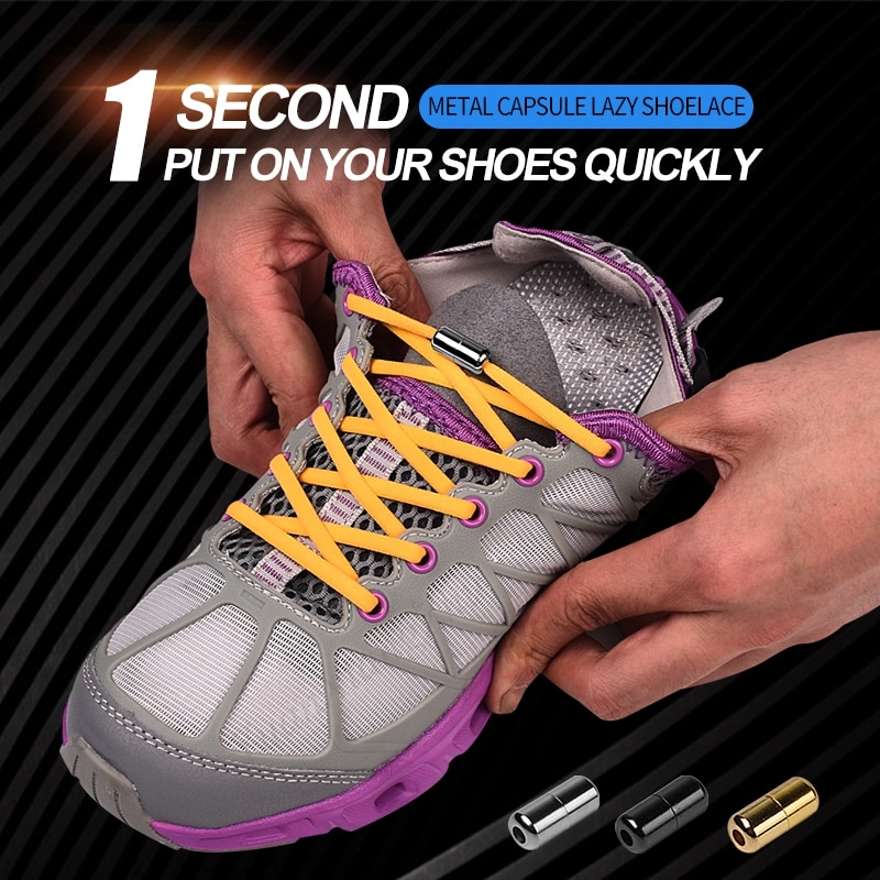 No Tie Laces Quick Locking Shoelace