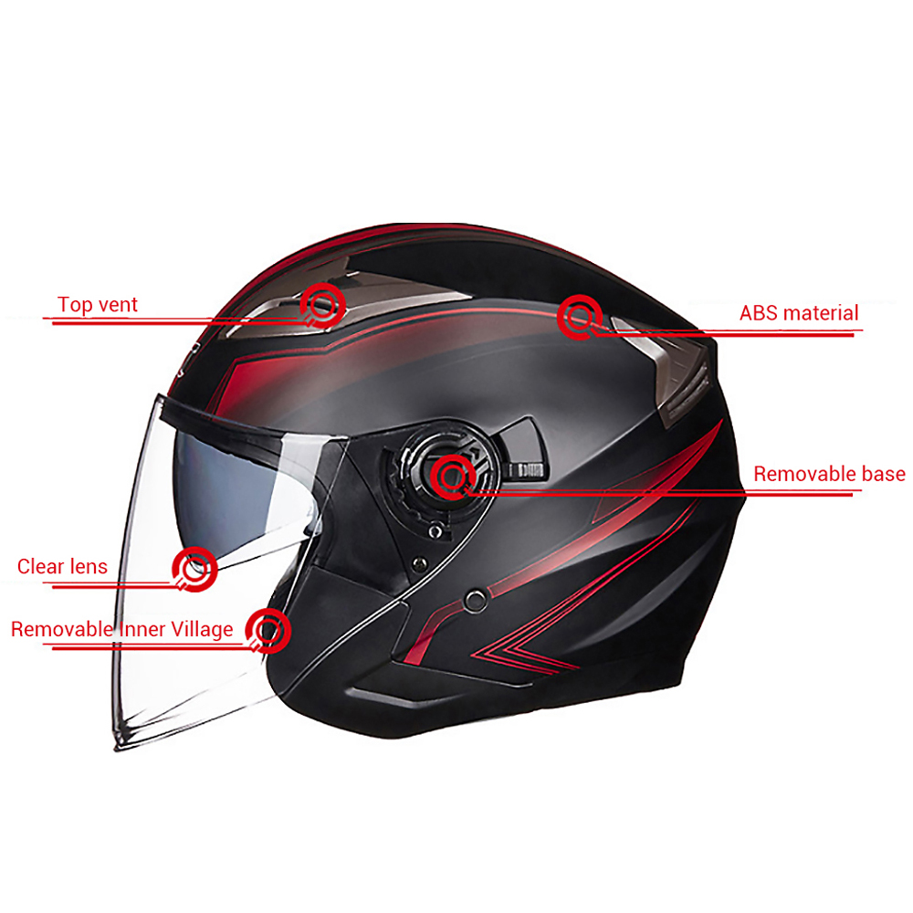 Open Face Helmet Motorcycle Headgear