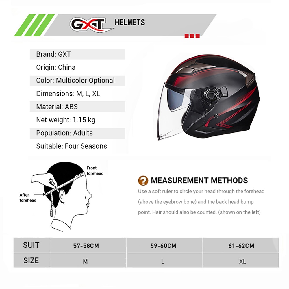 Open Face Helmet Motorcycle Headgear