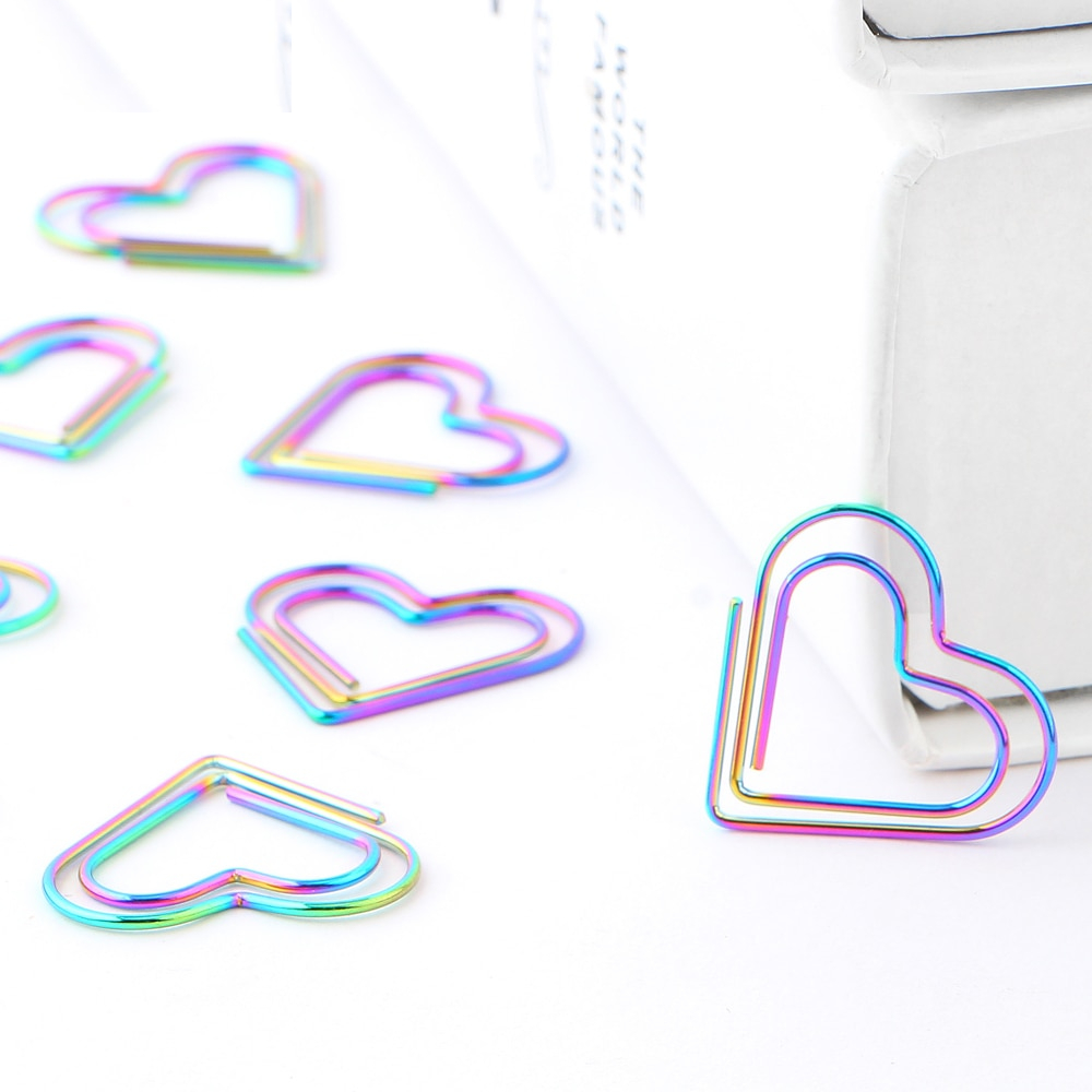 Paper Clips Heart Shaped Memo Clip (12pcs)