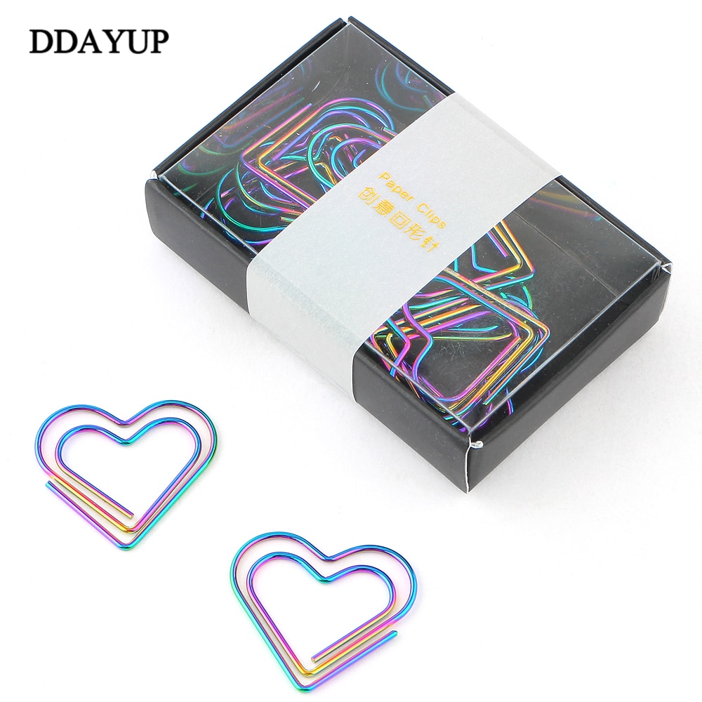 Paper Clips Heart Shaped Memo Clip (12pcs)