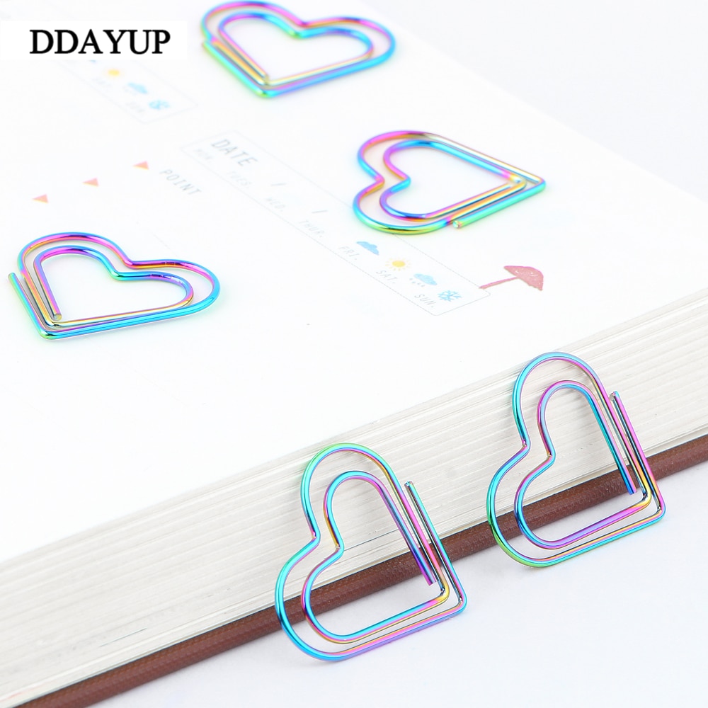 Paper Clips Heart Shaped Memo Clip (12pcs)