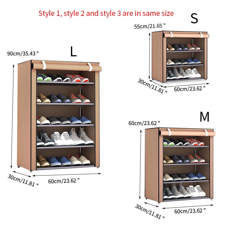 Shoe Stand Dust-Proof Storage