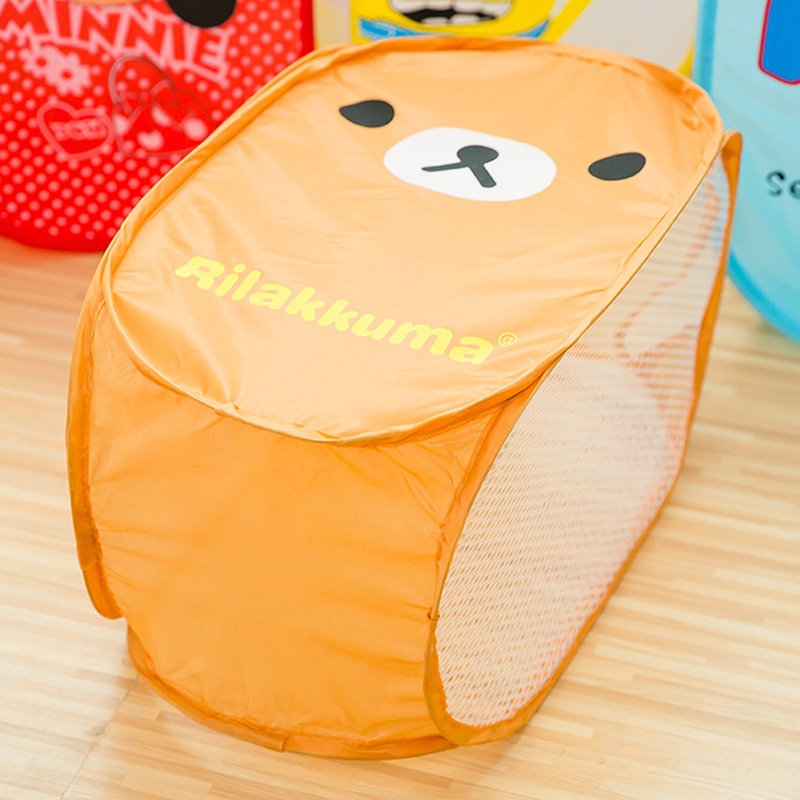 Clothes Hamper Foldable Mesh Cartoon