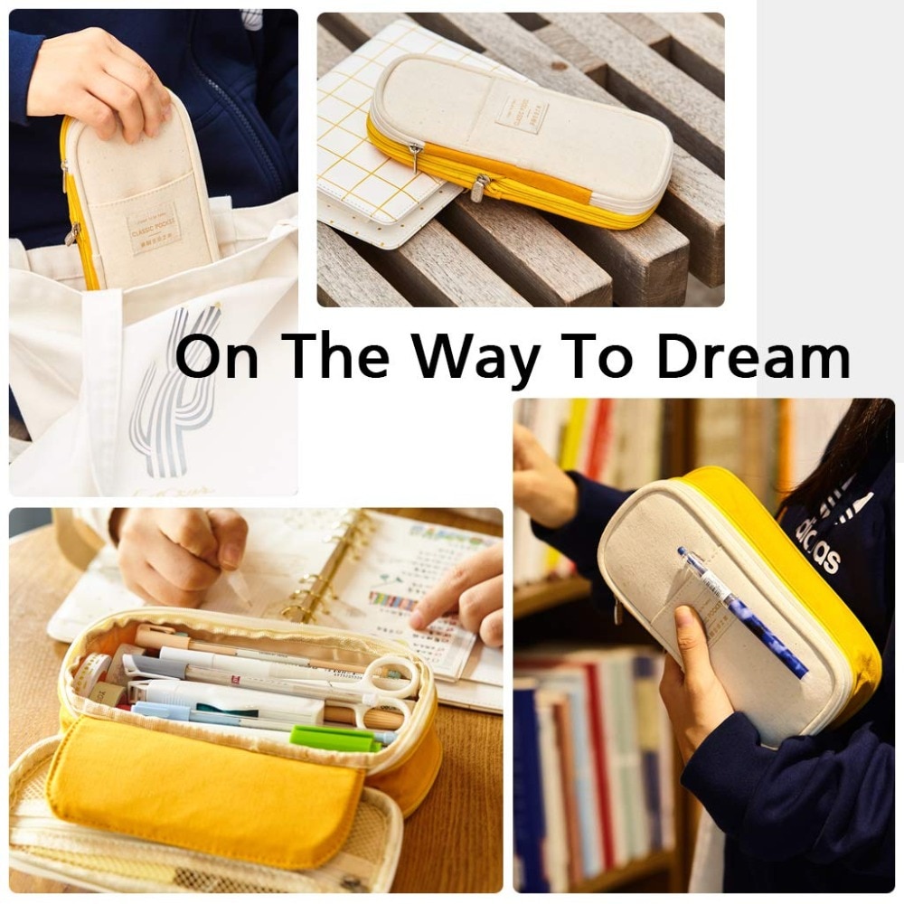 Large Pencil Case Expandable Pouch