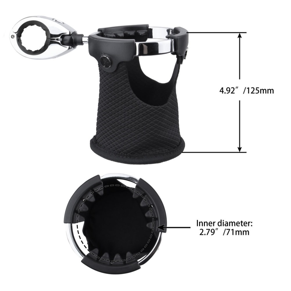 Motorcycle Cup Holder Water Beverage Basket