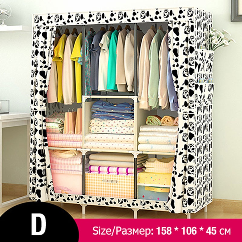 Fabric Wardrobe Storage Cabinet