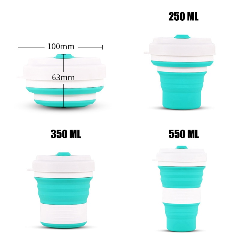 Travel Cup Collapsible With Lid