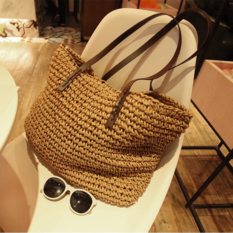 Straw Tote Handmade Bag