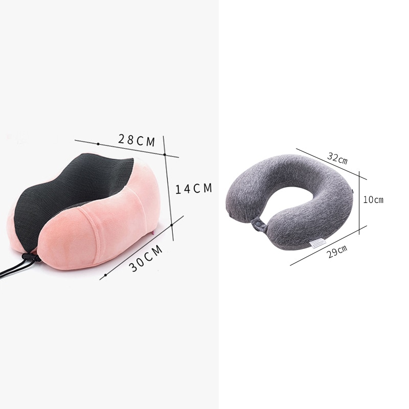 Memory Foam Travel Pillow U-Shaped