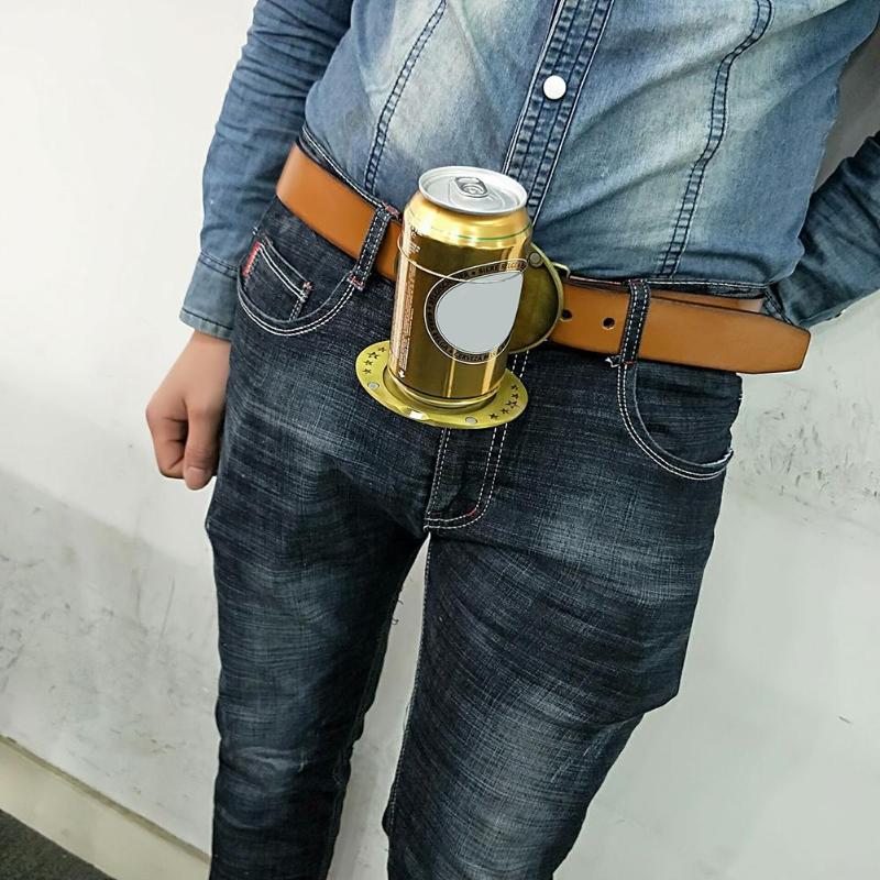 Belt Buckles For Men Portable Beer Holder