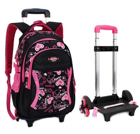 Trolley School Bags Detachable Kids Bag