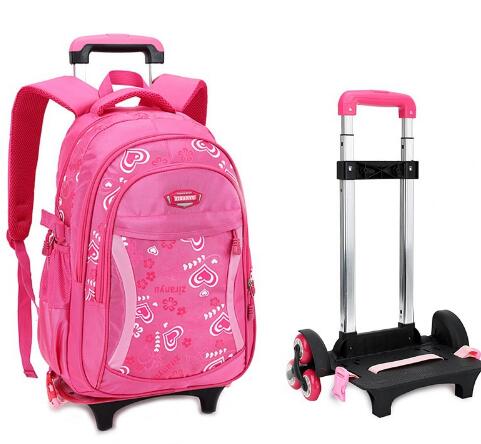 Trolley School Bags Detachable Kids Bag