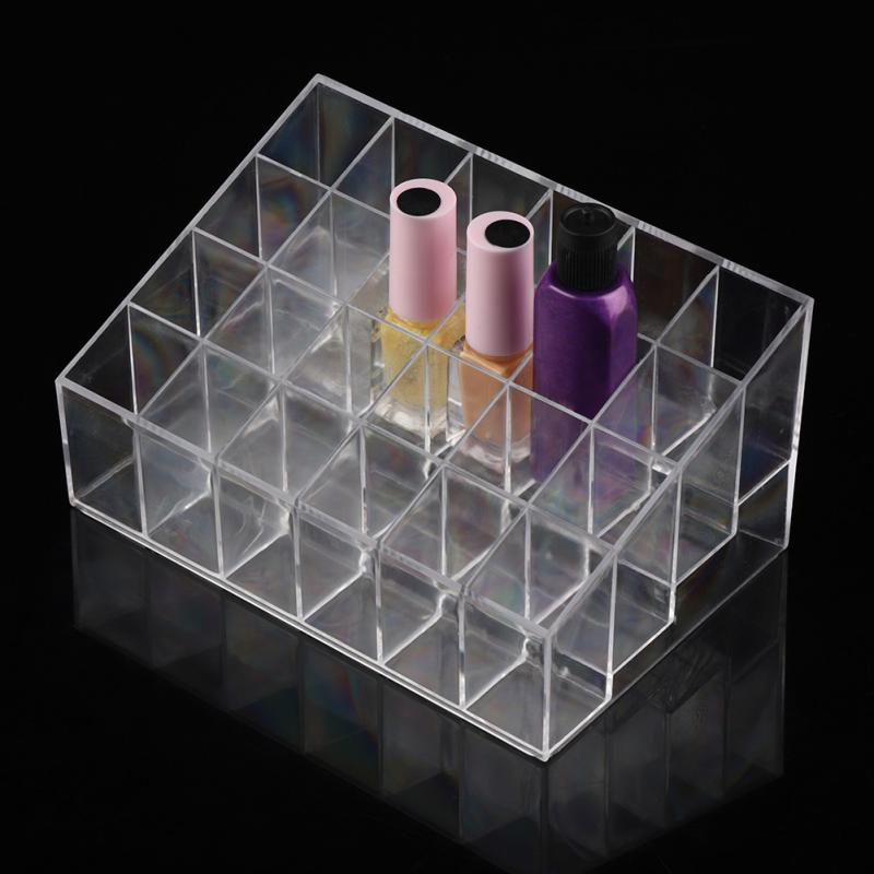 Lipstick Organizer 24-Grid Display Case