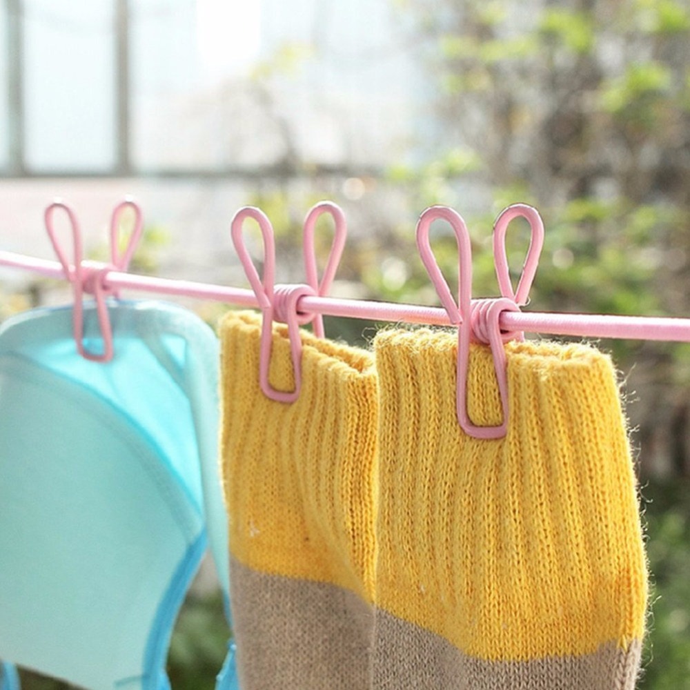 Portable Clothes Line Drying Pegs