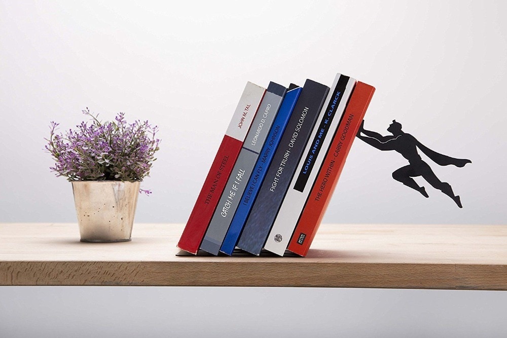 Bookshelf Decor Superman Stopper