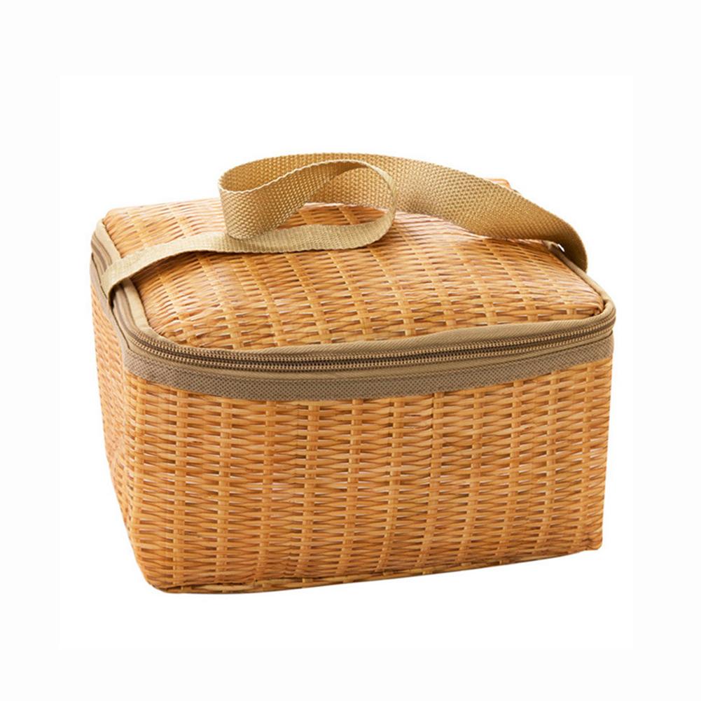 Wicker Baskets Insulated Picnic Bag