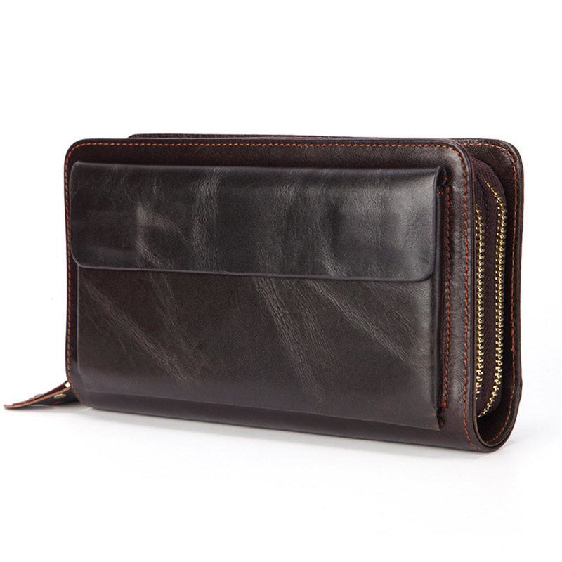 Long Wallets for Men Genuine Leather
