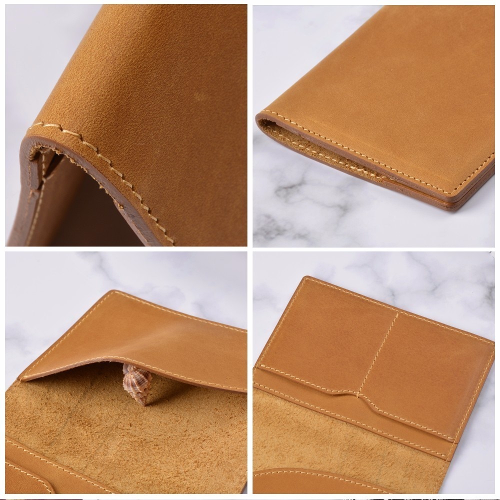 Leather Passport Holder Travel Wallet